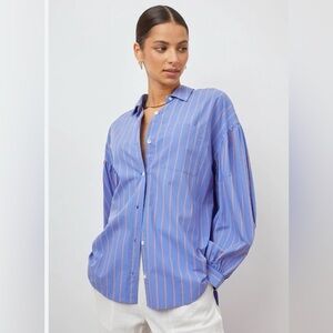 Nwot RAILS JANAE LIMA STRIPE Shirt XS